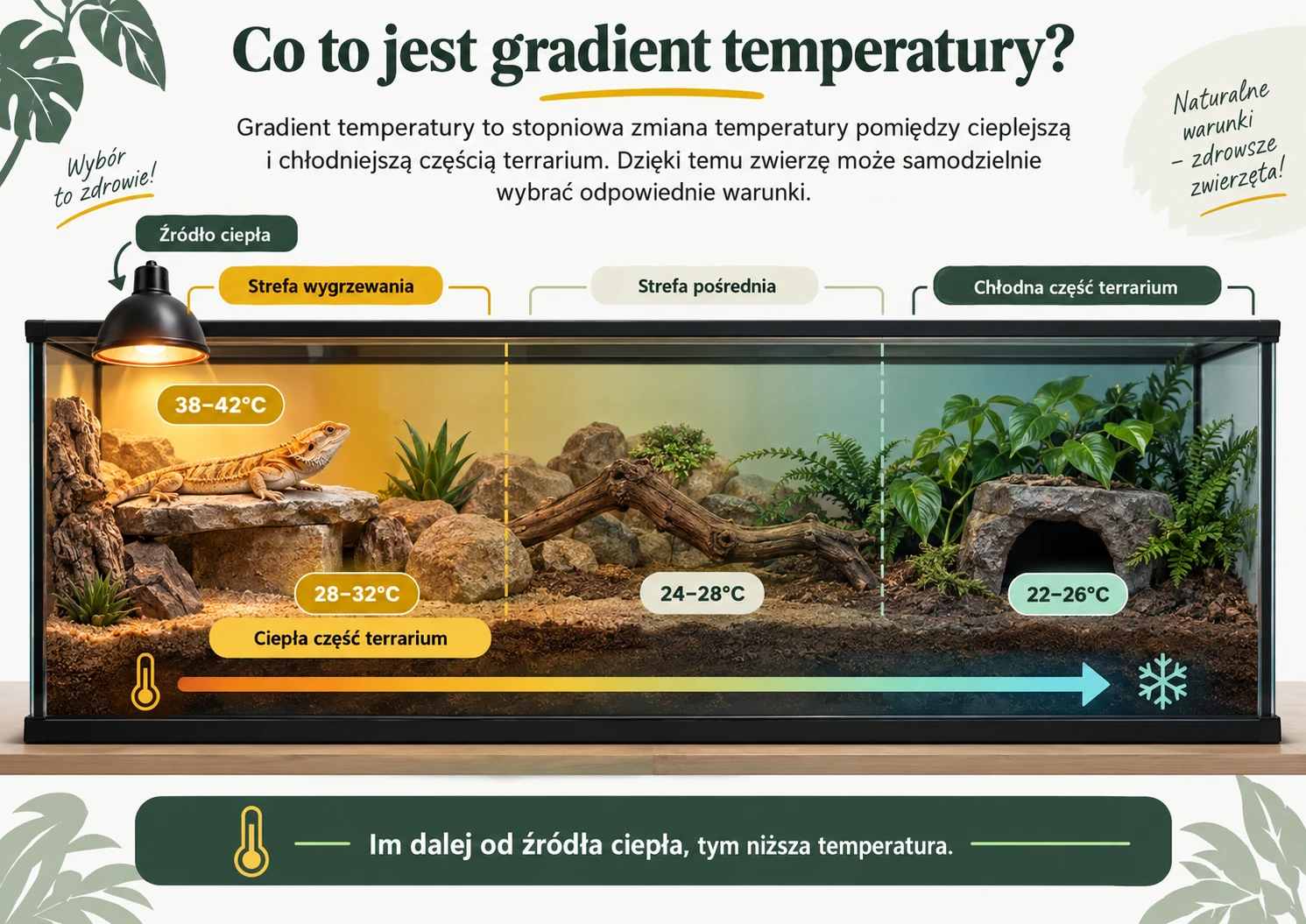 jaki gradient w terrarium