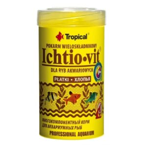 a yellow container with a label