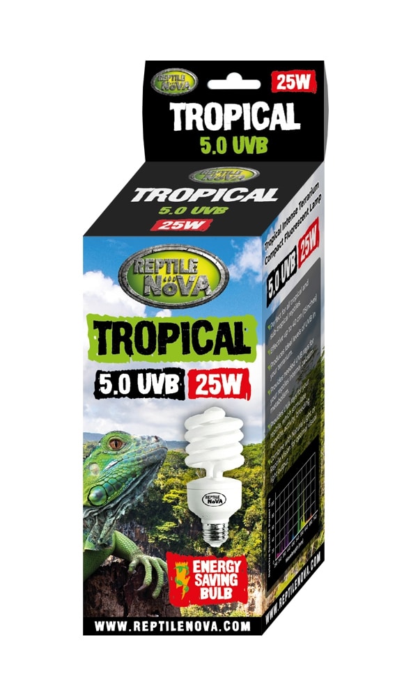 Żarówka Reptile Nova Tropical UVB 25W 5.0 UVB