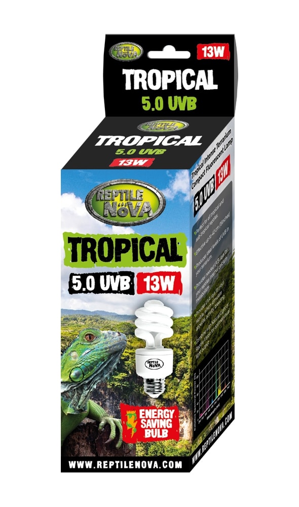 Żarówka Reptile Nova Tropical UVB-13W 5.0 UVB