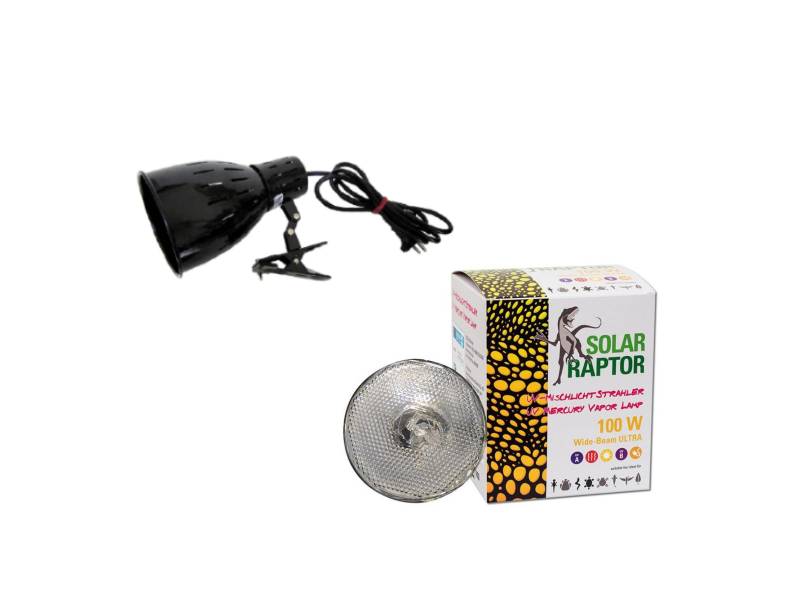 Oprawa Solar Raptor ClampLamp z klipsem + żarówką MVL 80