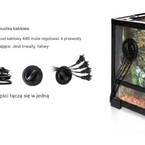 Reptizoo Terrarium rozkładane 3w1 40,6x40,6x76,2 cm