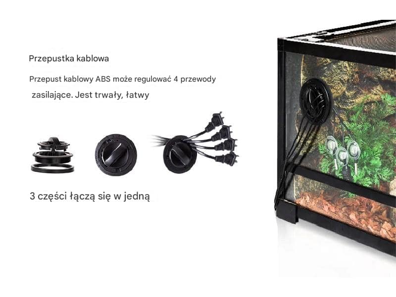 Reptizoo Terrarium rozkładane 3w1 40,6x40,6x76,2 cm