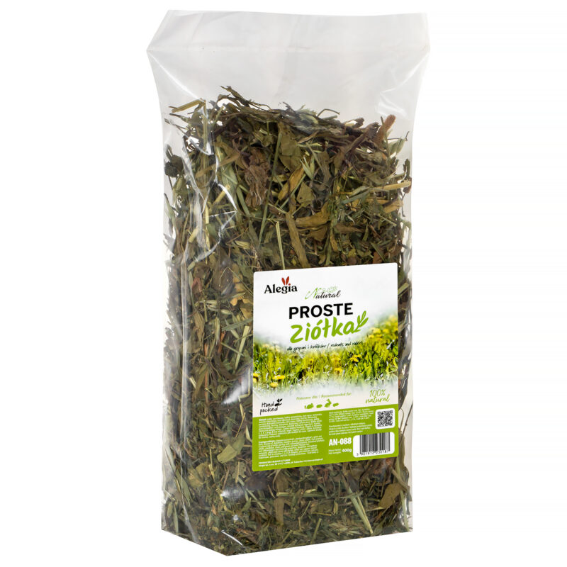 Alegia Natural proste ziółka 400g - dla gryzoni, gadów