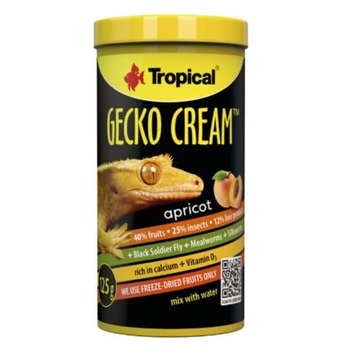 Gecko Cream Apricot 250ml/125g pokarm dla gekonów orzęsionych