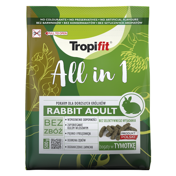 Tropifit All in 1 Rabbit Adult – karma dla dorosłych królików 500g