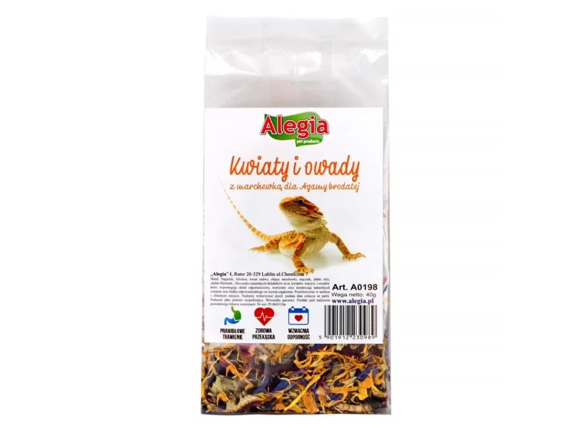 Alegia Kwiaty i Owady dla agamy 40g