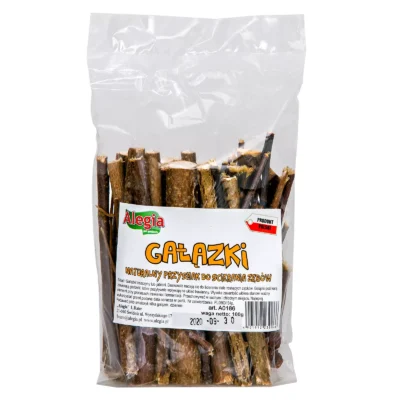 Alegia Natural Gałązki – naturalna przekąska i pielęgnacja zębów 100g.