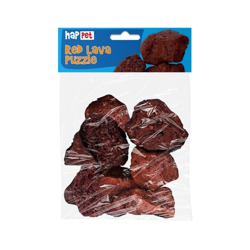 Skała wulkaniczna czerwona zestaw do akwarium terrarium 0,5kg