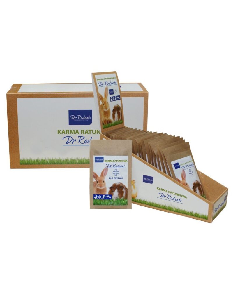 Karma ratunkowa dr Rodents dla zwierząt domowych gadów 20g
