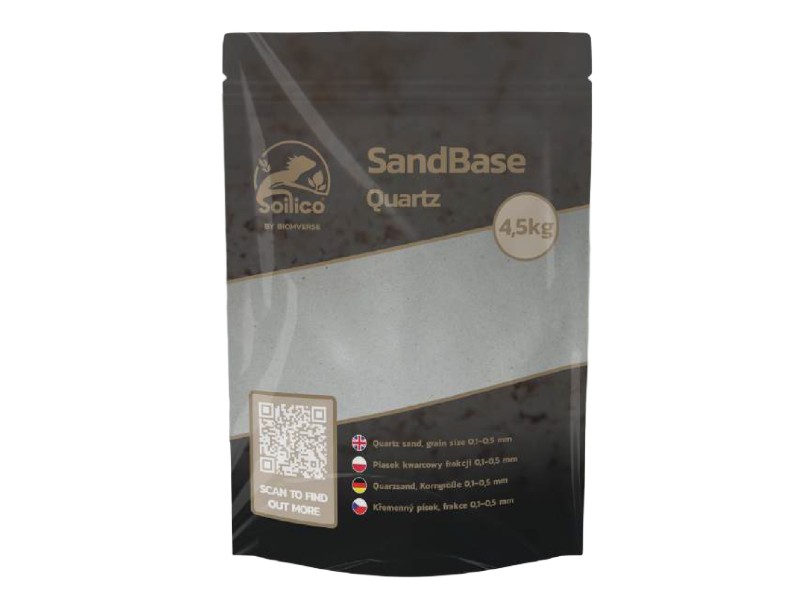 Soilico SandBase Quartz 4,5kg piasek kwarcowy do terrarium akwarium