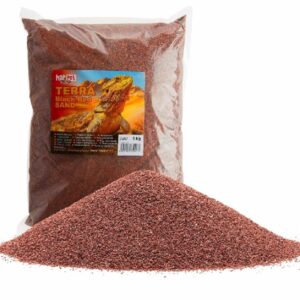 Piasek do terrarium czerwony 1 kg