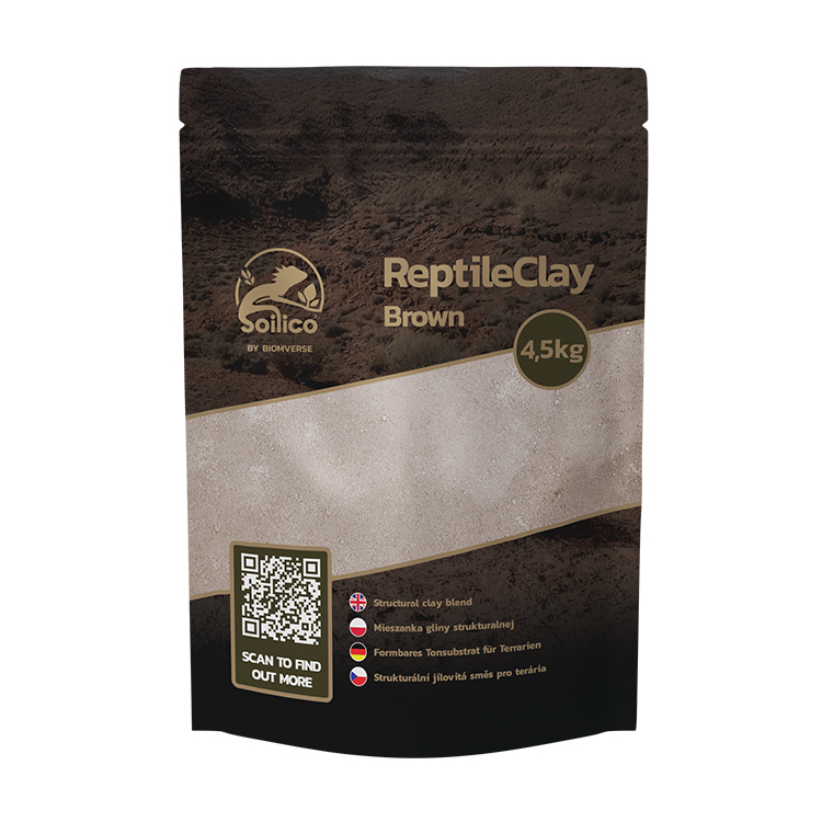 Soilico ReptileClay glina strukturalna kolor brązowy 4,5kg