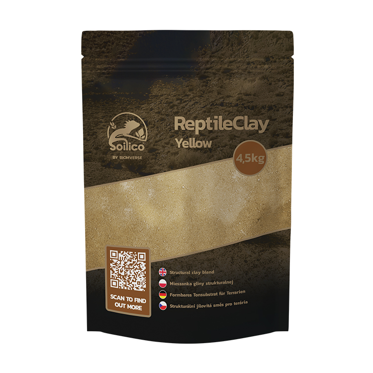 Soilico ReptileClay glina strukturalna kolor żółty 4,5kg