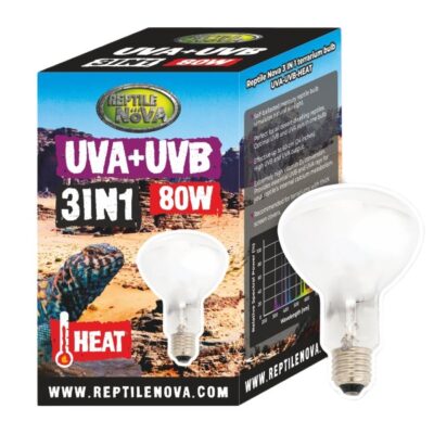 Żarówka 3w1 UVA-UVB Reptile Nova 80W