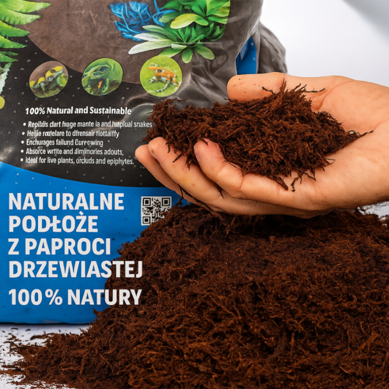 Tree Fernwood Podłoże do terrarium z paproci drzewiastej Diksonia 10l