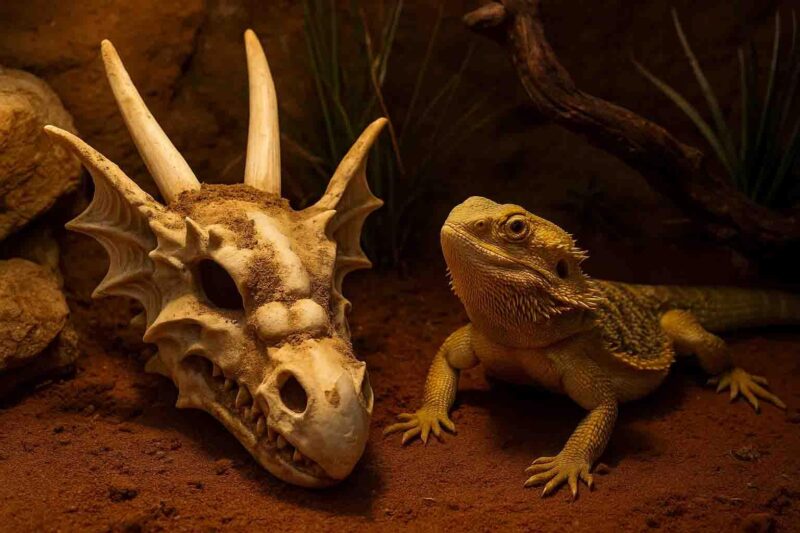 Dekoracja ozdoba terrarium czaszka smok Happet