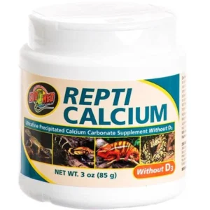 Zoo Med Repti Calcium bez D3 – czysty wapń dla gadów i płazów 85 g