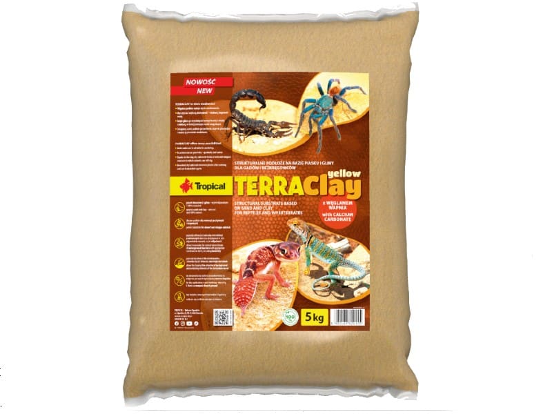 Tropical TerraClay Yellow 5 kg — podłoże żółty