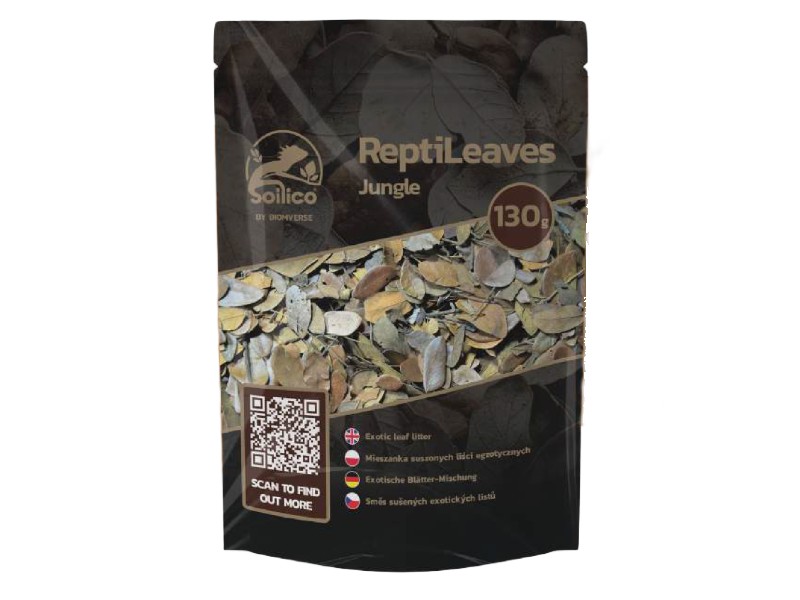 Soilico ReptiLeaves Jungle 130 g — liście do terrarium — produkt