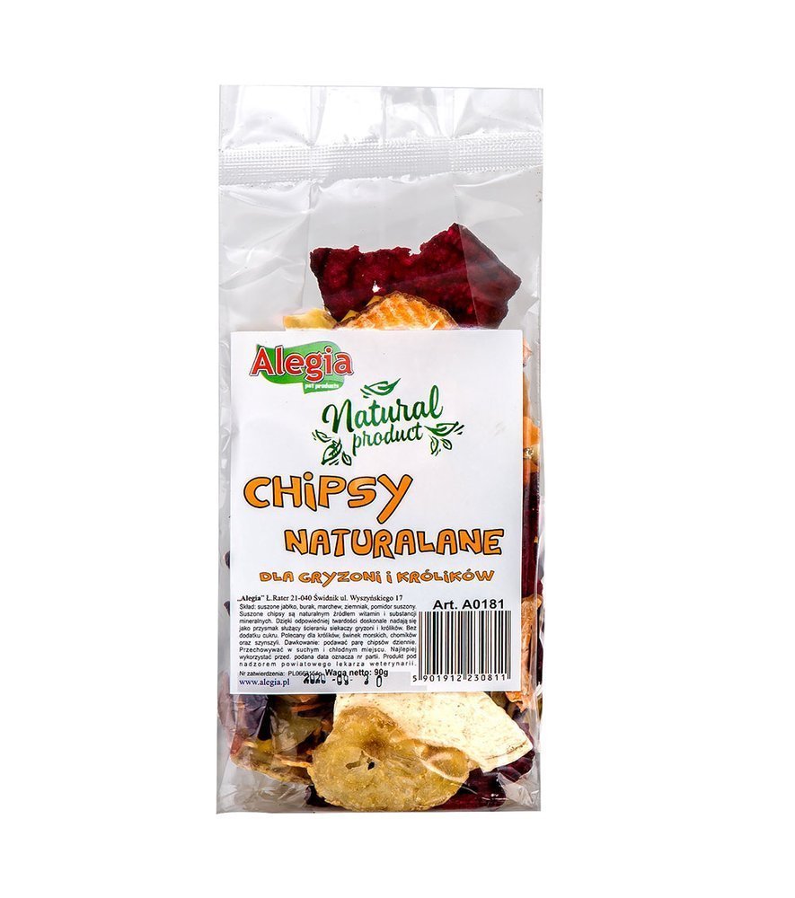 87b46ef83ab3d202a364eb839d9a36e5 Alegia Chipsy naturalne 90g. - obrazek 1