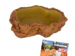 żółta miseczka do terrarium reptile nova