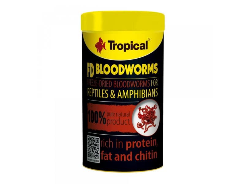 cd4fdc1ff402685b78d9627065f5af42 Tropical FD BLOOD WORMS 250ML/17G larwy ochotki dla żółwia wodno-lądowego - obrazek 1