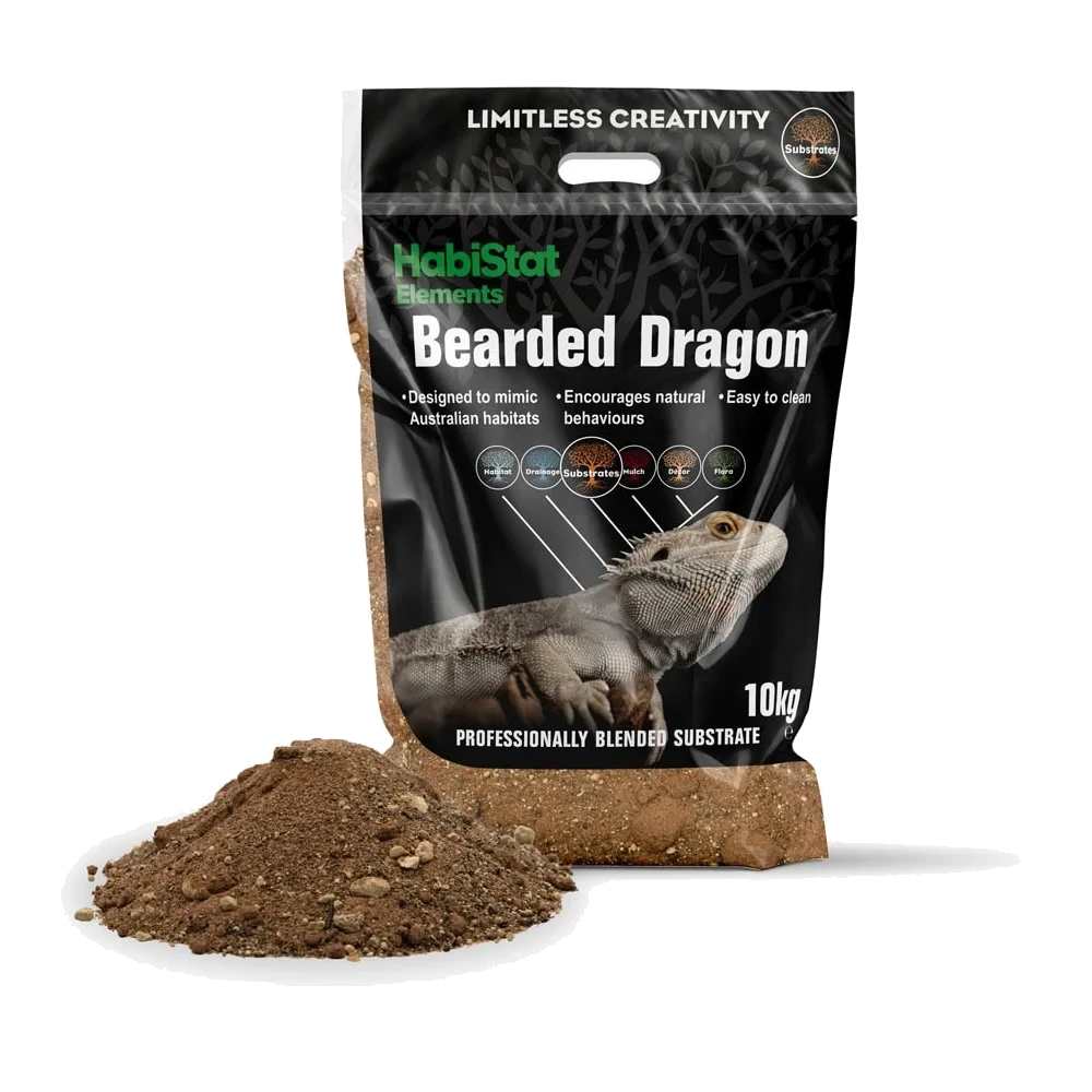 HabiStat Bearded Dragon Blend 10 kg – ciemne opakowanie serii Elements