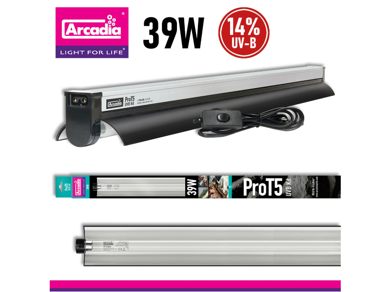 Arcadia ProT5 UVB Kit Dragon 14% 39 W – zestaw oświetleniowy